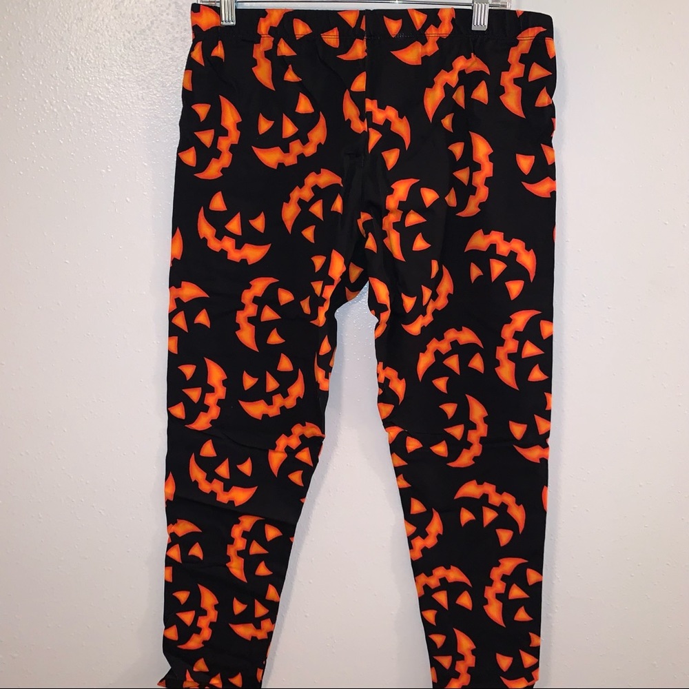 NOBO XXXL 3x 21 Jack O Lantern Eyes Cotton Spandex Blend Leggings - Picture 9 of 9